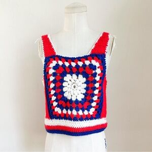 ⭐️3/$30⭐️ (bundle deal) Vintage 1970s Granny Square Vest / XS